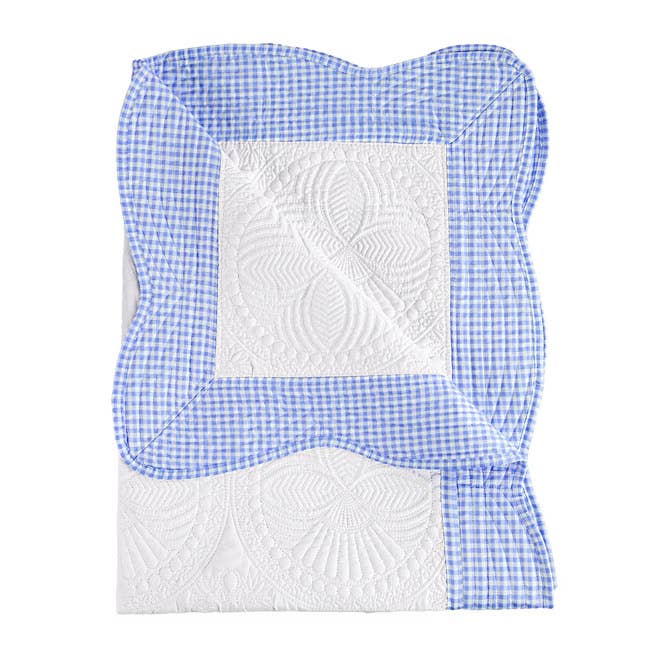Heirloom Quilt - Baby Quilt Blanket Swaddle Monogram