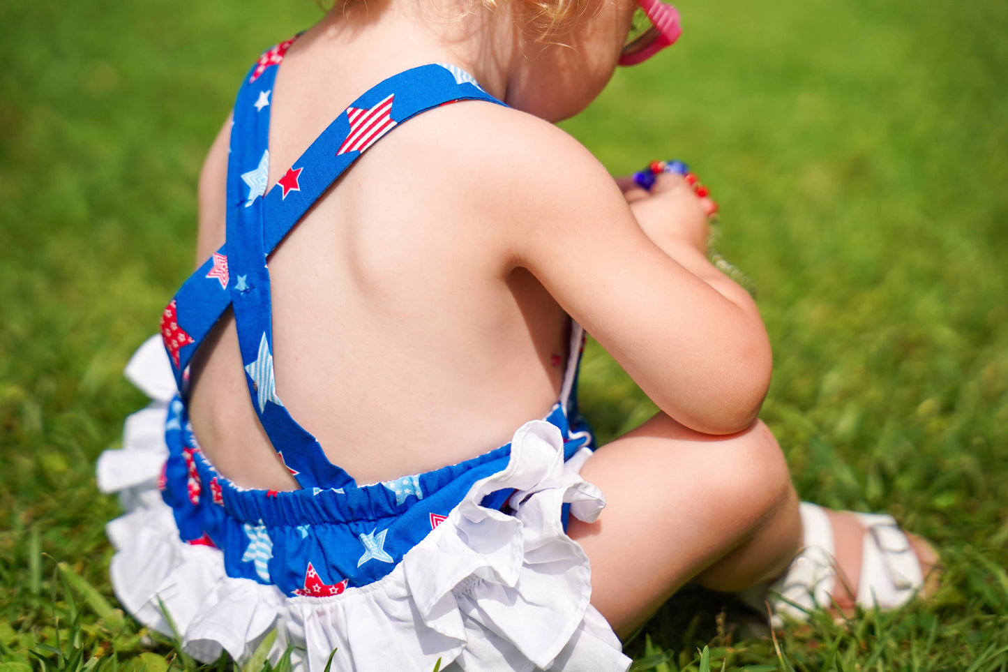 Make a Wish Girls' Star Print Sunsuit