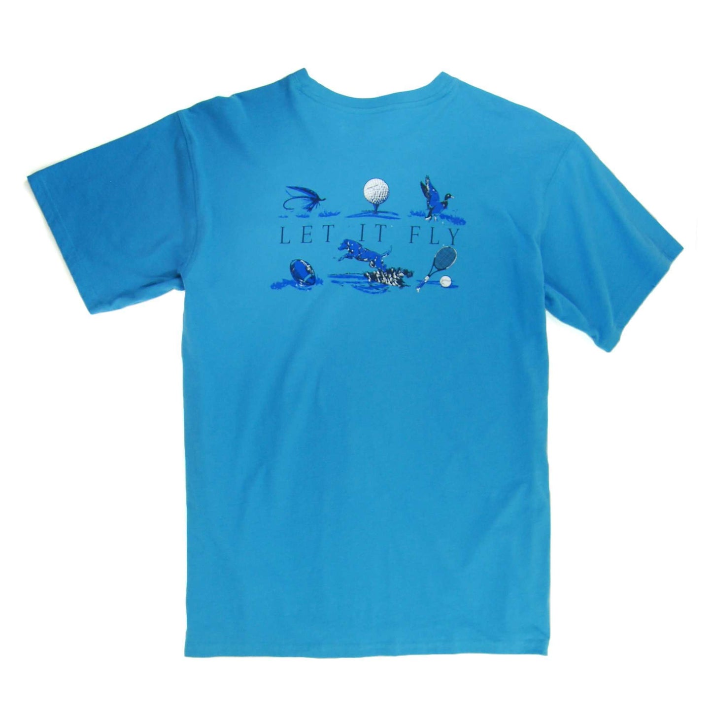 Let It Fly Tee: May River Blue