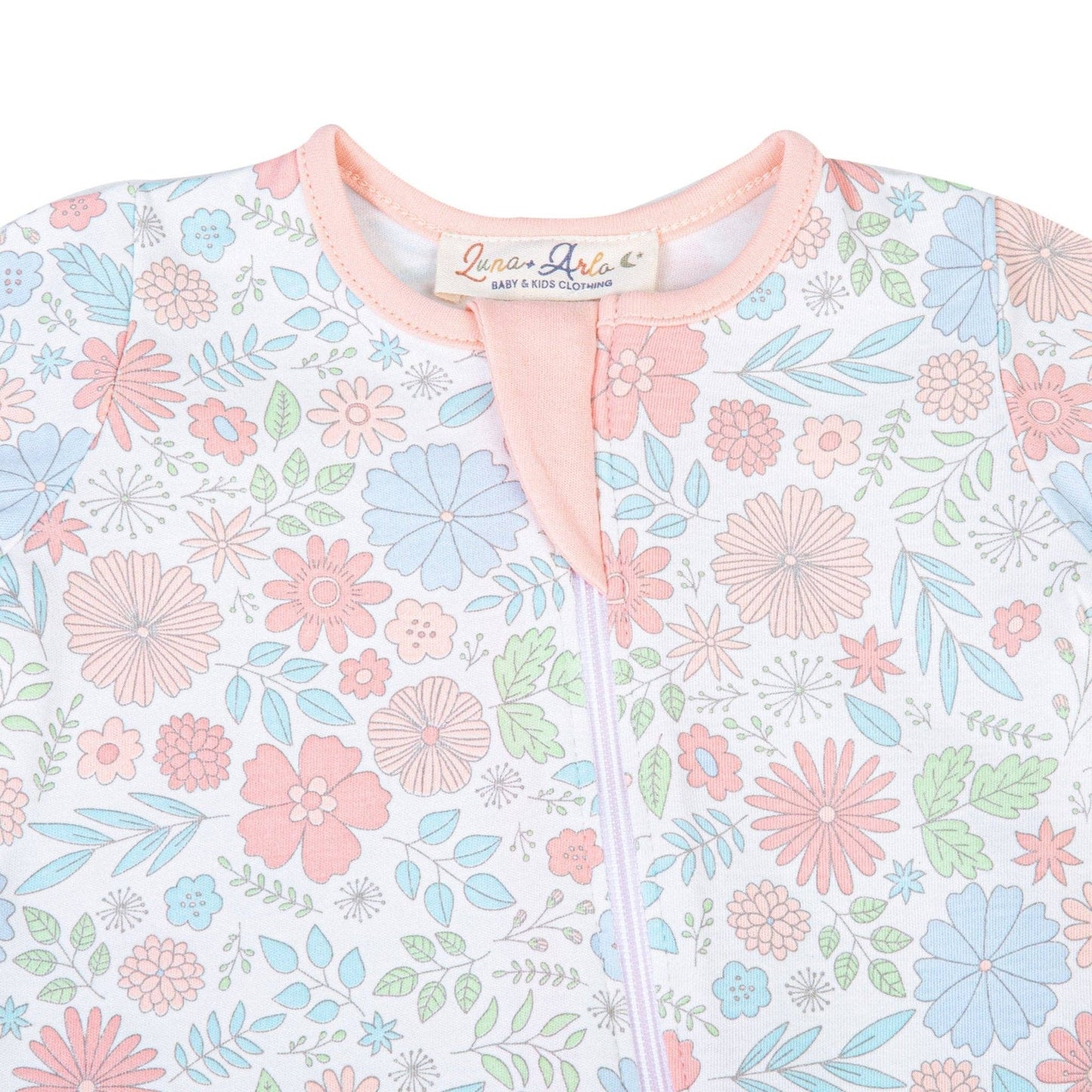 Delilah Zip Footie by Luna and Arlo