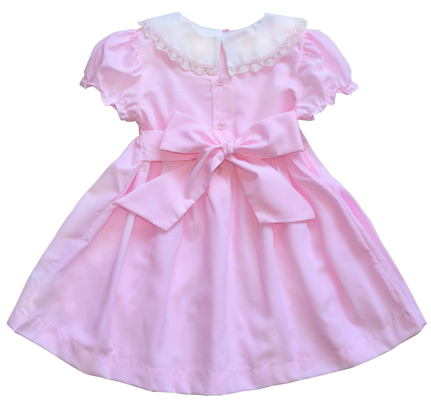 Pink Hand Smocked Girls Liberty Dress