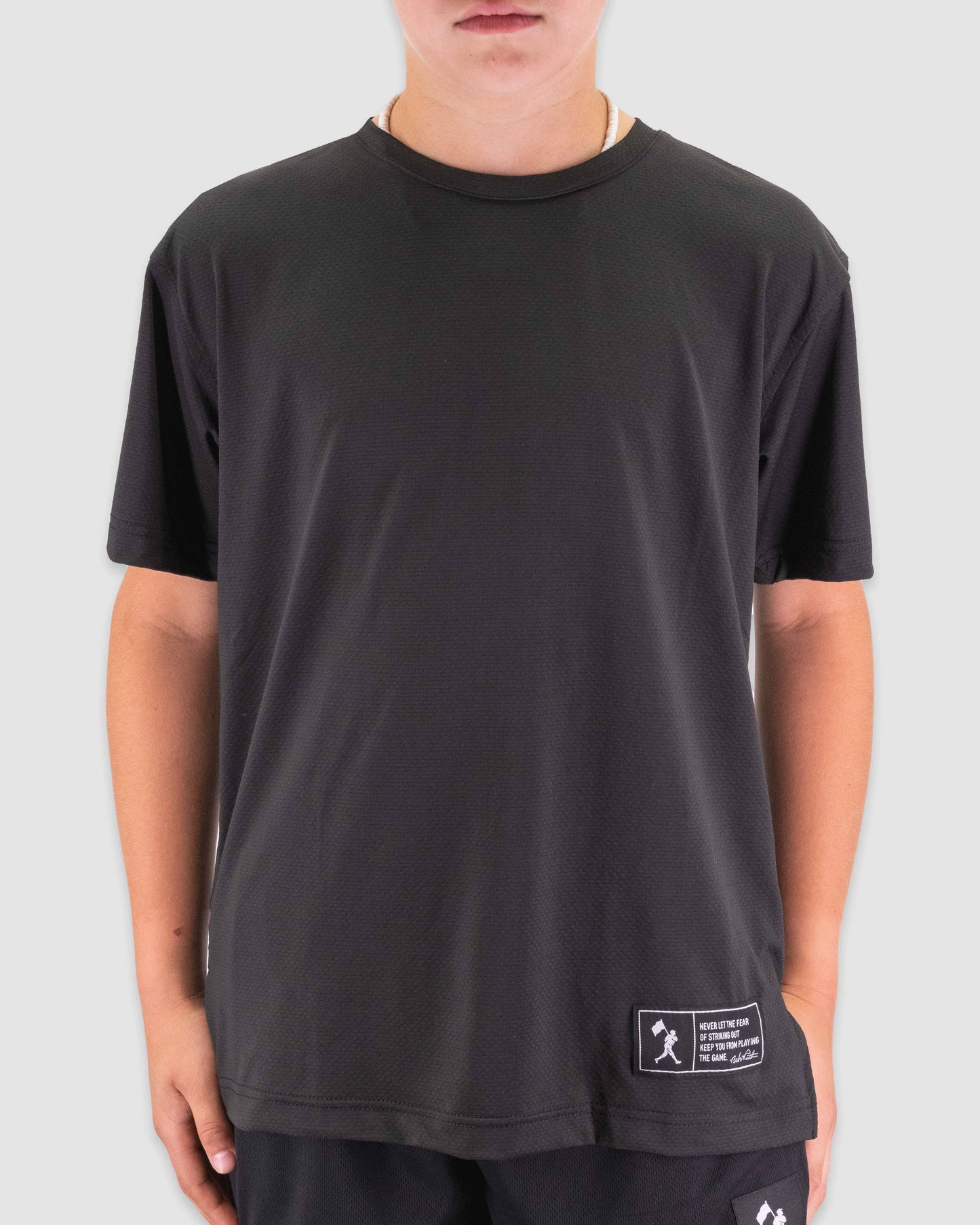 Diamond Flex Lite Oversized Training Tee (Black) - Youth