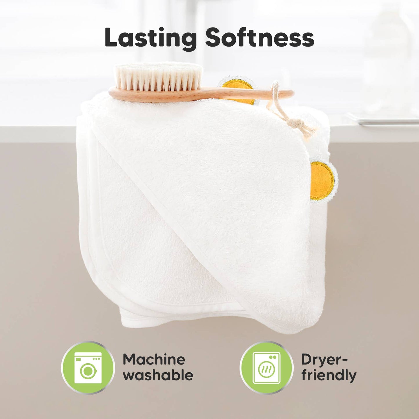 KeaBabies Cuddle Baby Hooded Towel