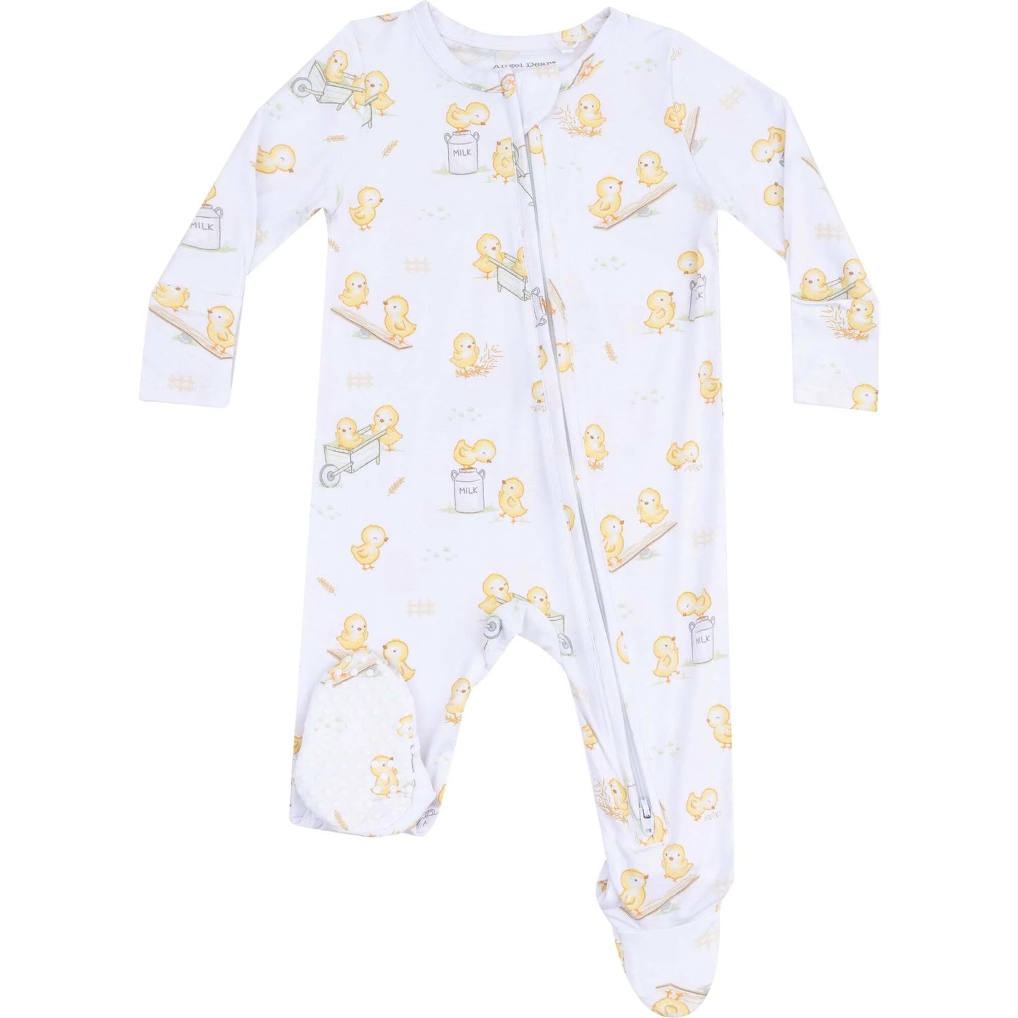 Baby Chicks 2 Way Zipper Footie