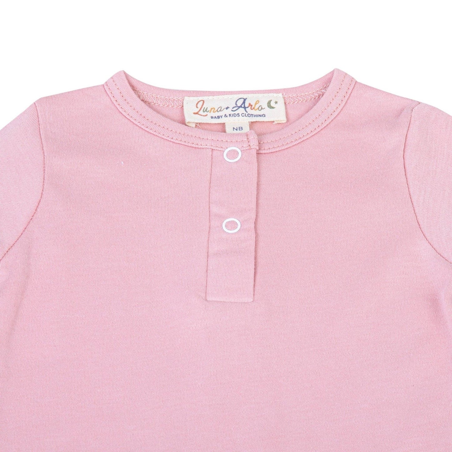 Luna & Arlo Basics Playsuit - Dusty Rose