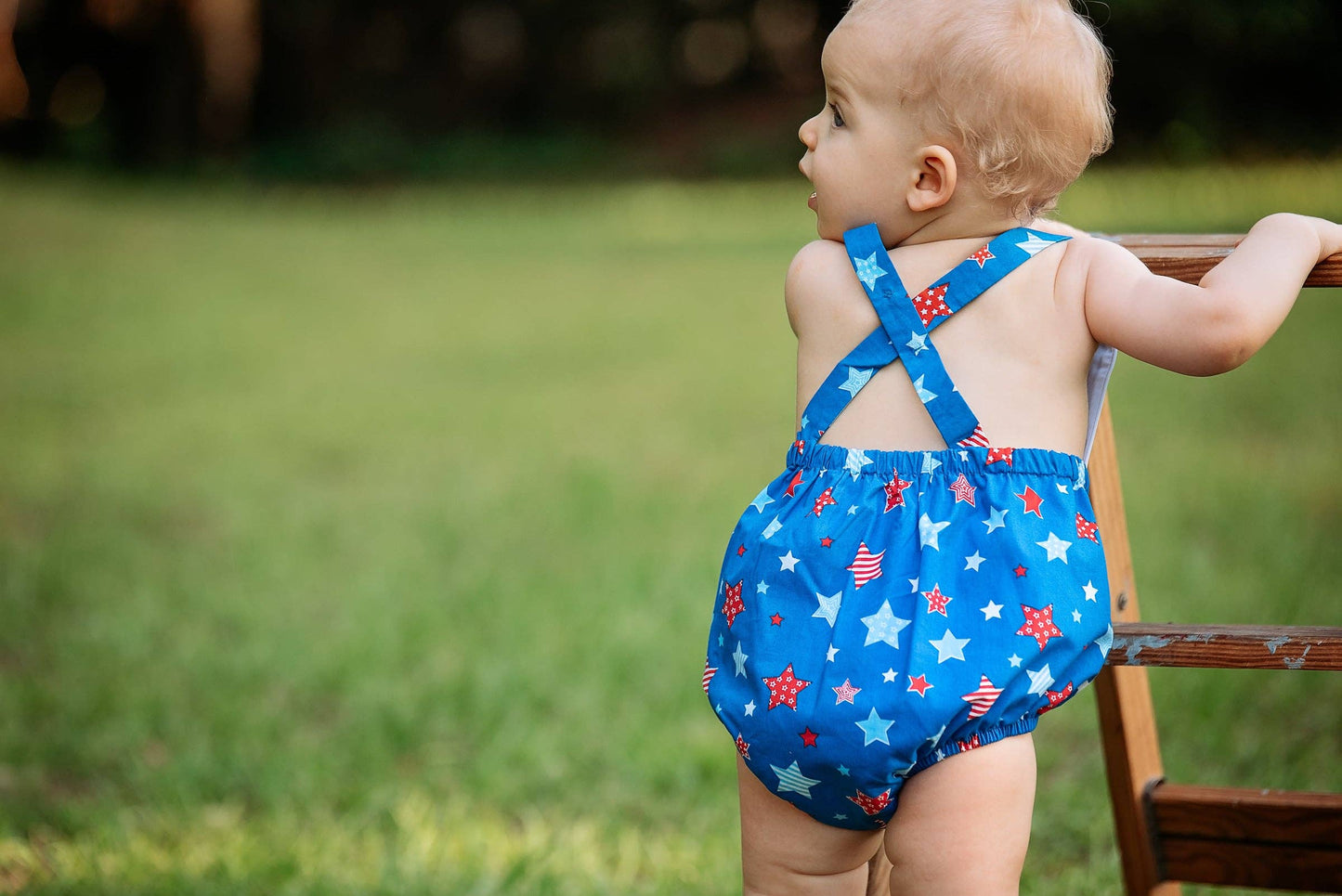 Make a Wish Boys' Star Print Sunsuit