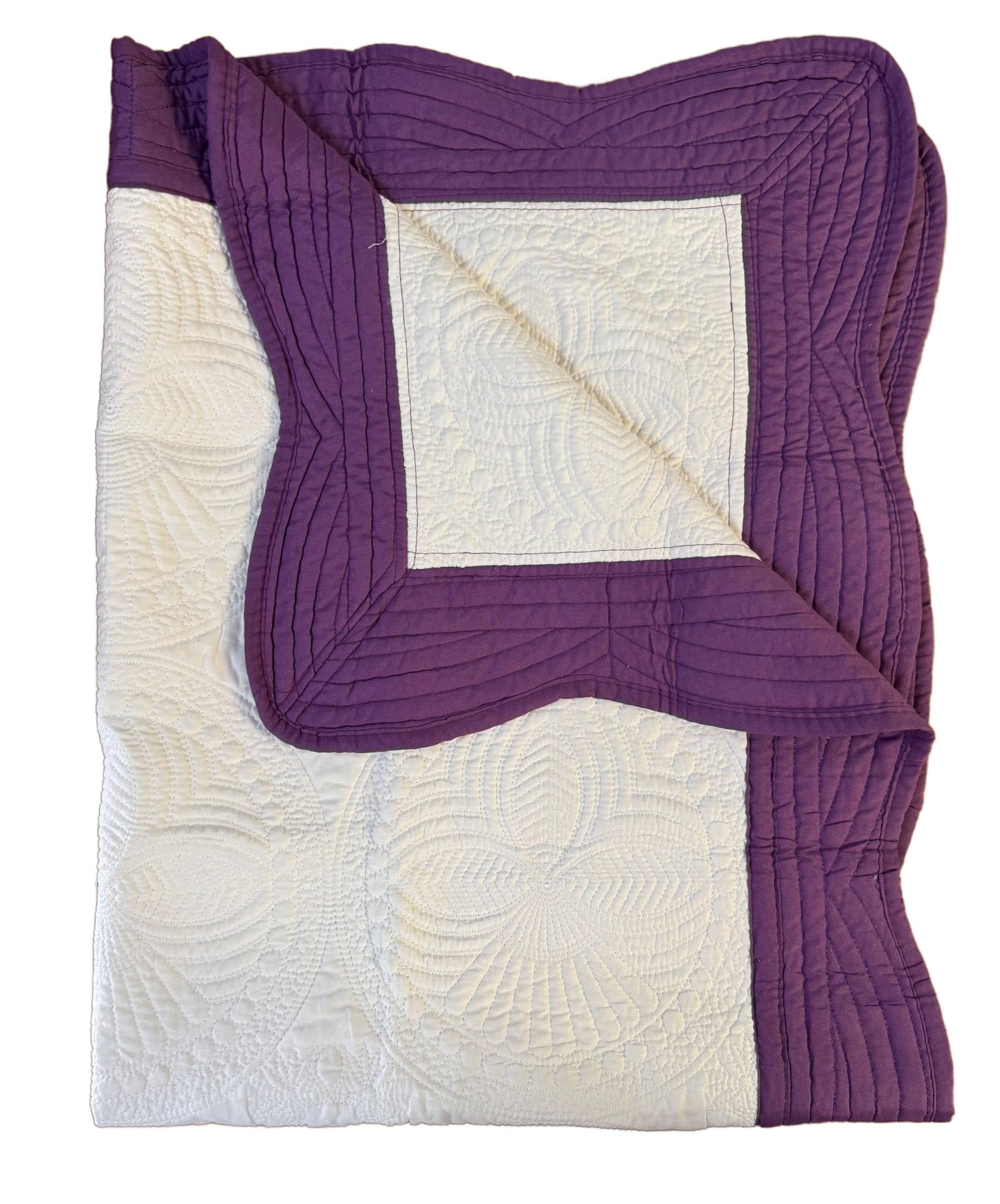 Heirloom Quilt - Baby Quilt Blanket Swaddle Monogram