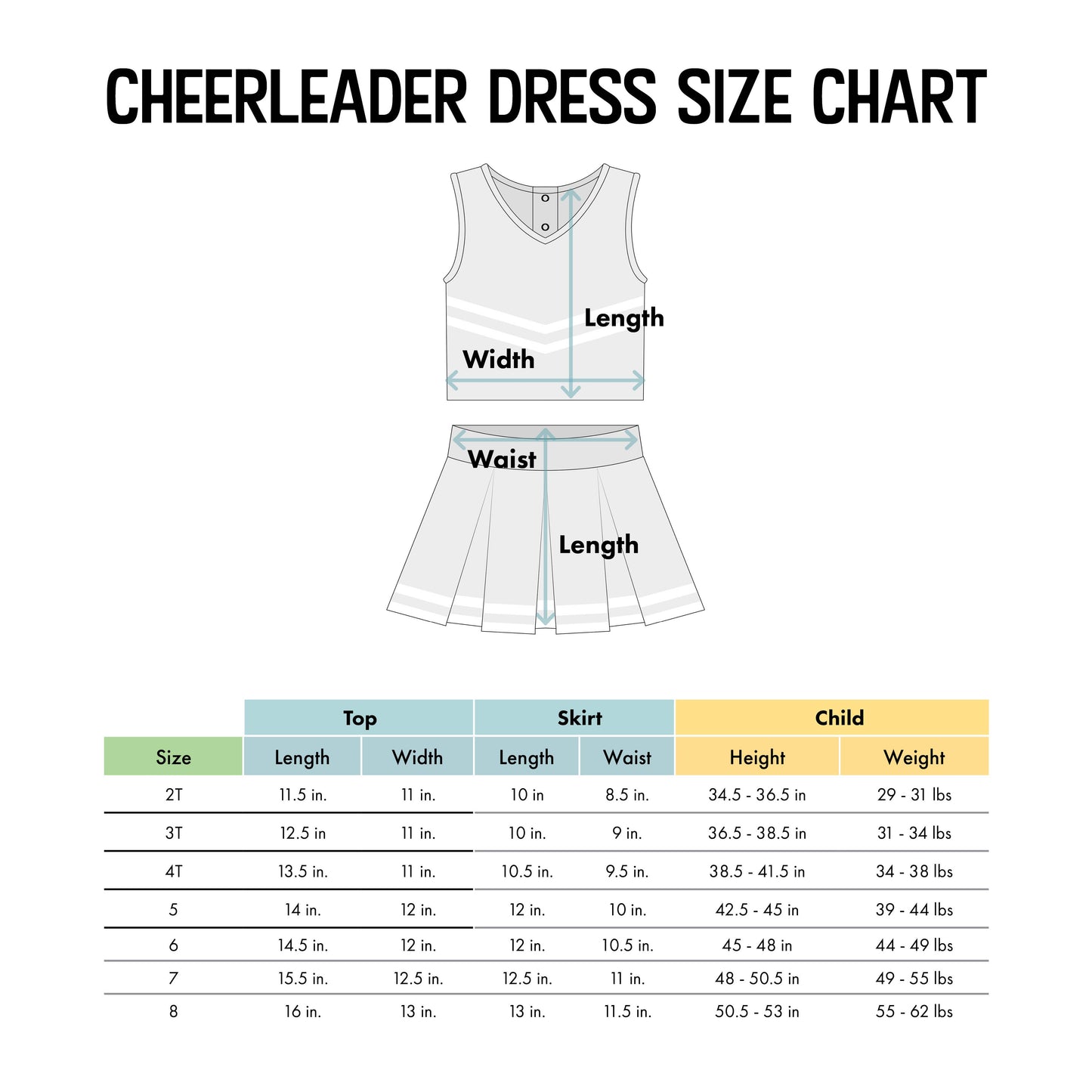 Tennessee Volunteers 3-Piece Girls Cheer Dress