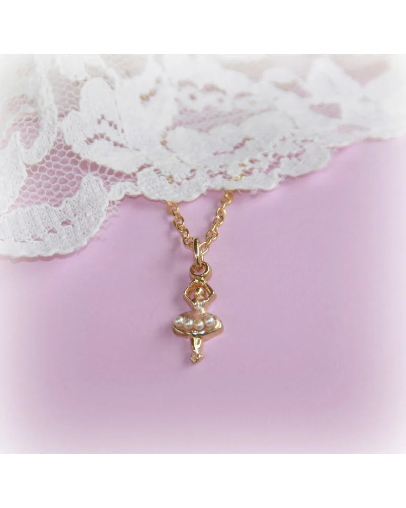 Enamel Ballerina Necklace