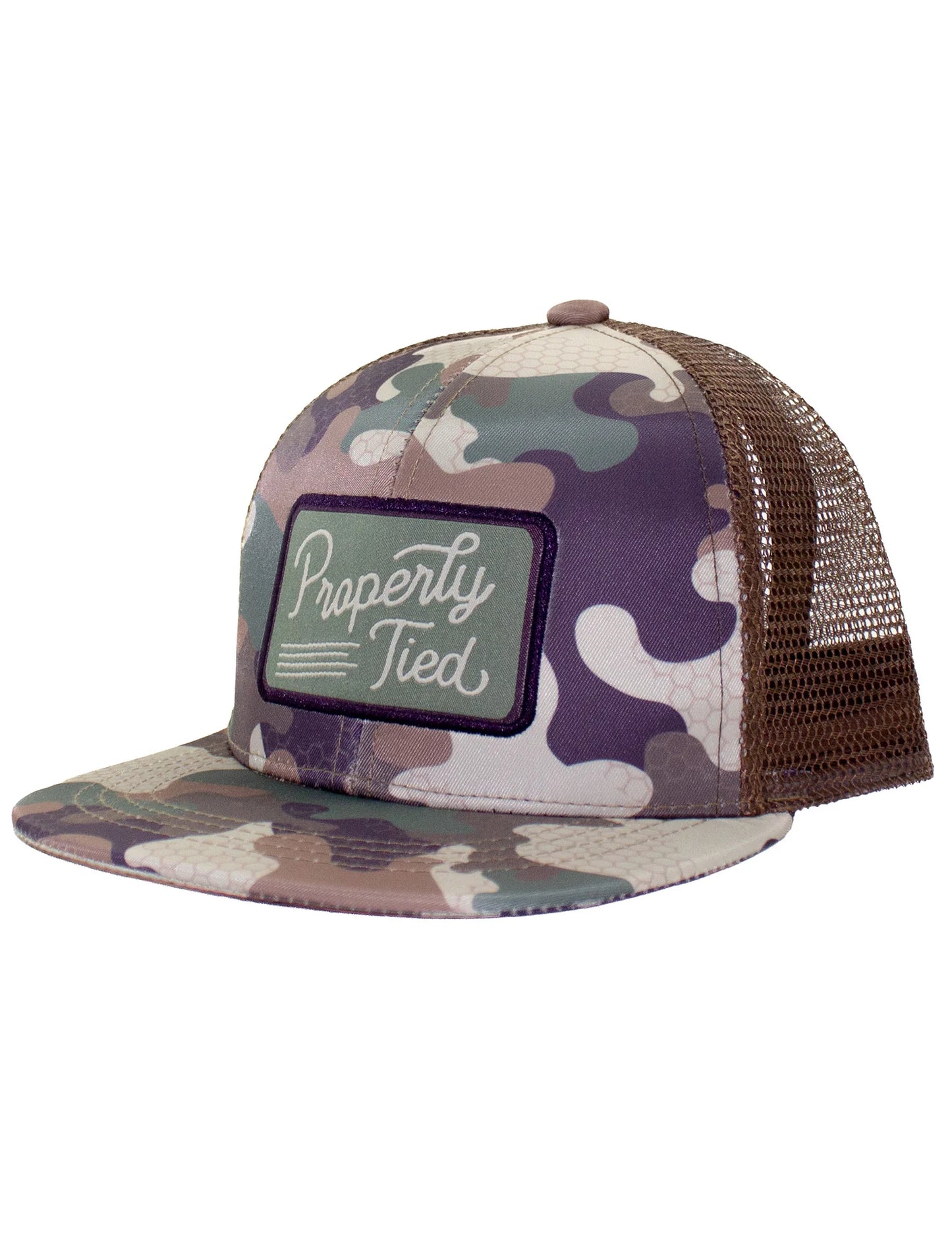 Boys Trucker Hat Delta Woodlawn Camo