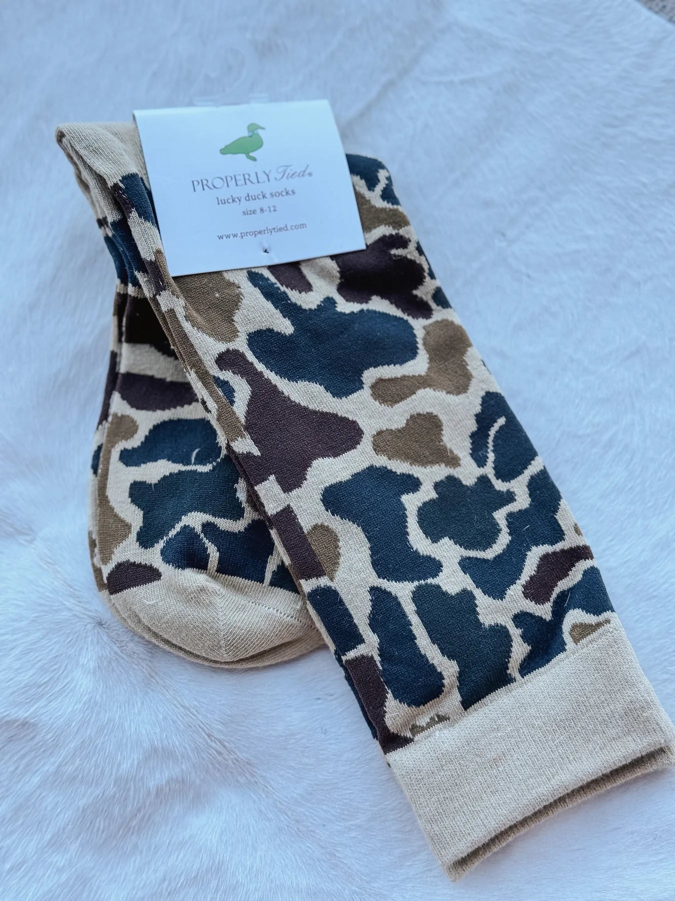 Lucky Duck Sock Vintage Camo