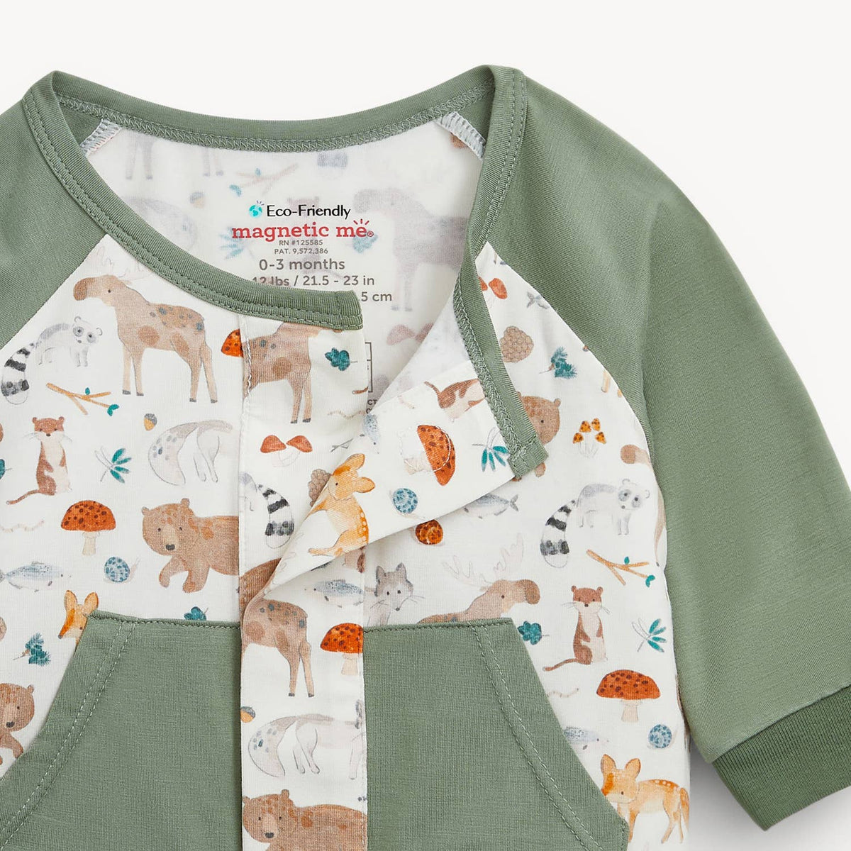 WONDERFUL WILDLIFE MODAL BOYS L/S ROMPER