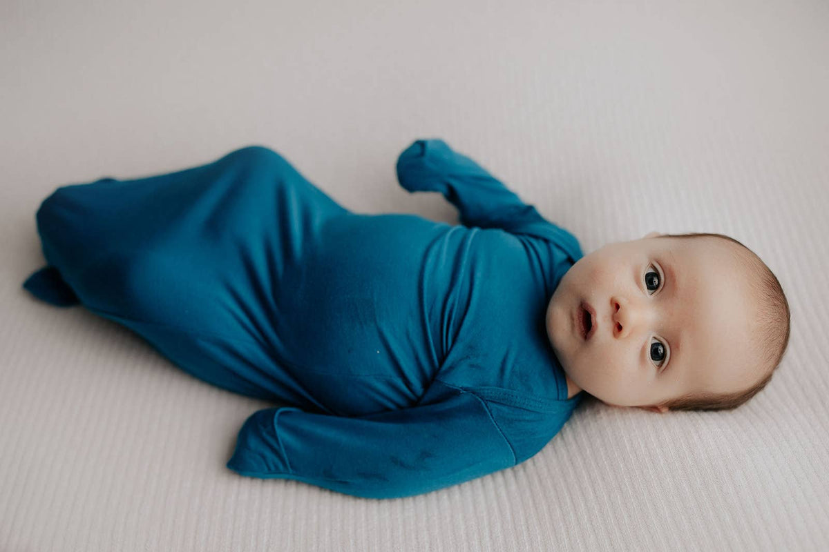 Blue Knotted Gown and hat