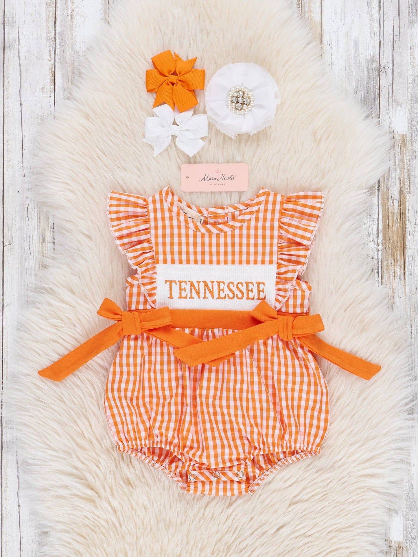 Tennessee Smocked Gingham Bubble