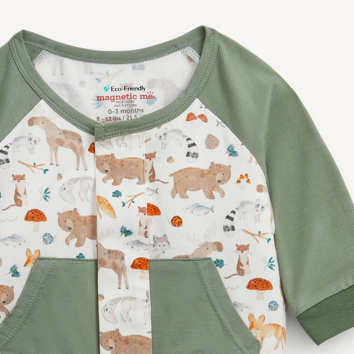 WONDERFUL WILDLIFE MODAL BOYS L/S ROMPER