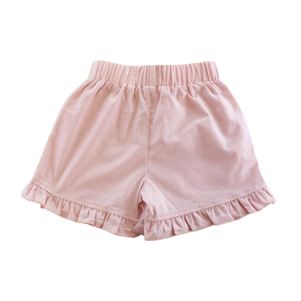 Ruffle Hems Shorts (2 Colors): PINK / 4-5-6