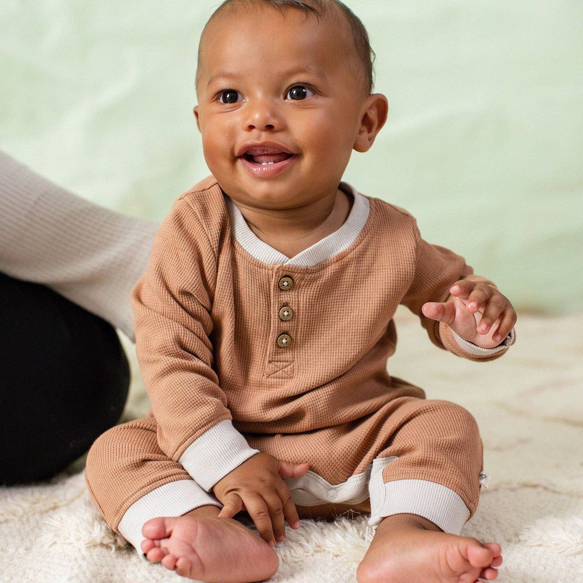 Henley Baby Boy Jumpsuit