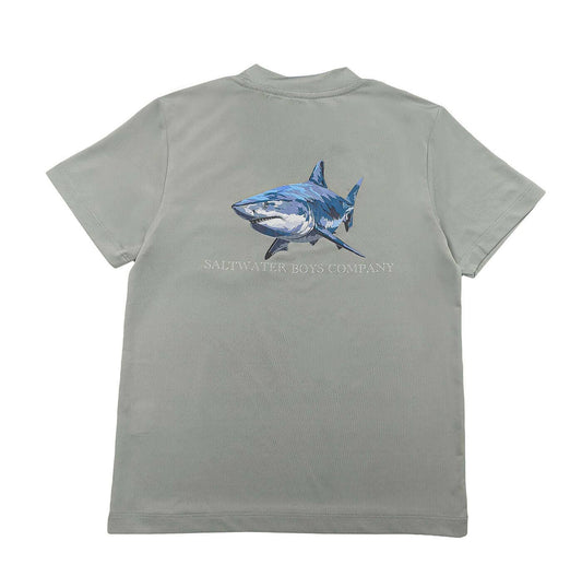 Great White Boys Performance Tee SS Grey