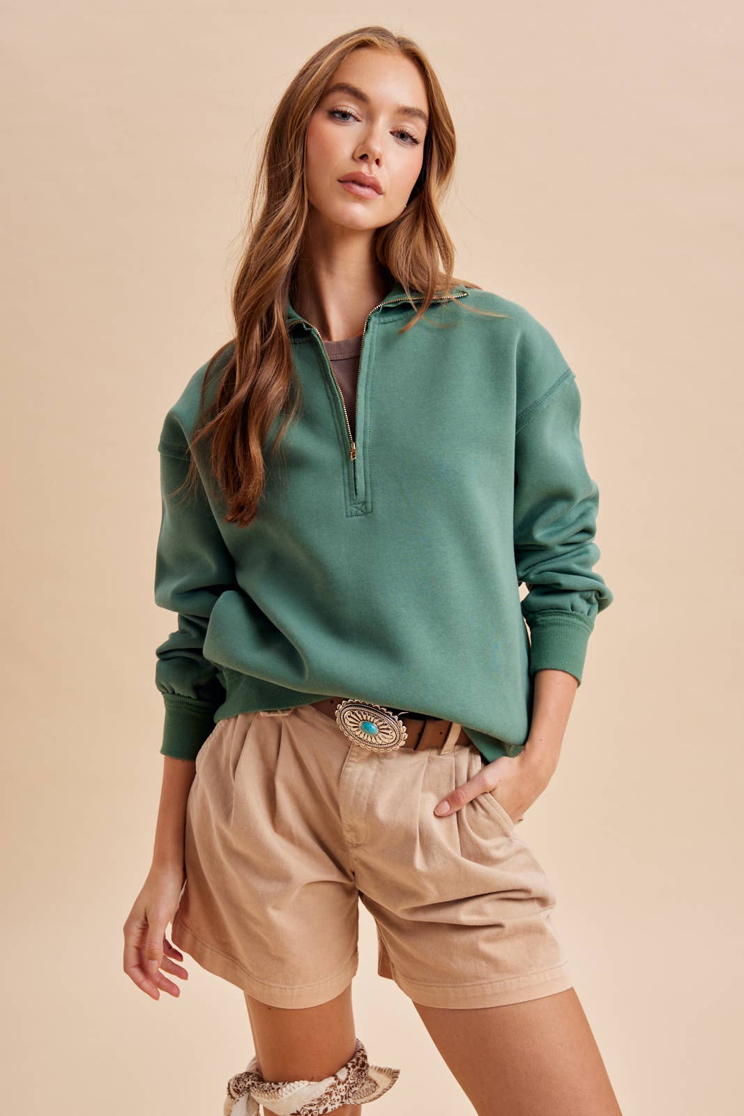 QUARTER ZIP PULLOVER