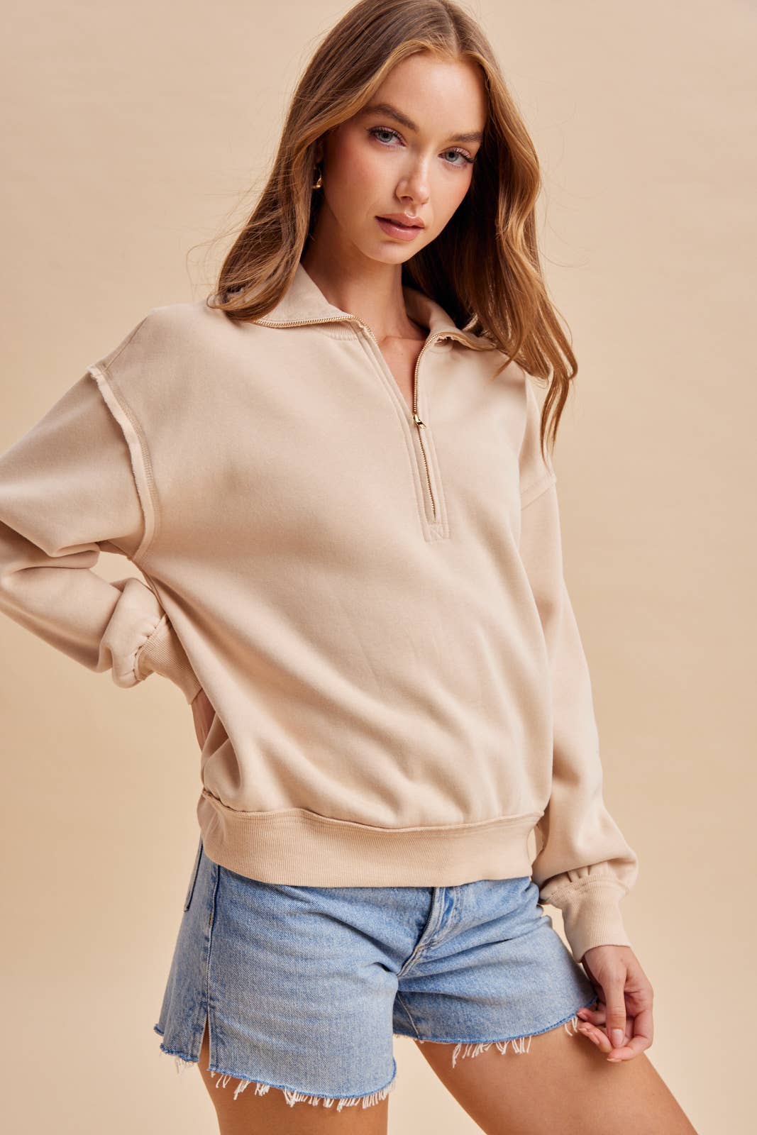 QUARTER ZIP PULLOVER