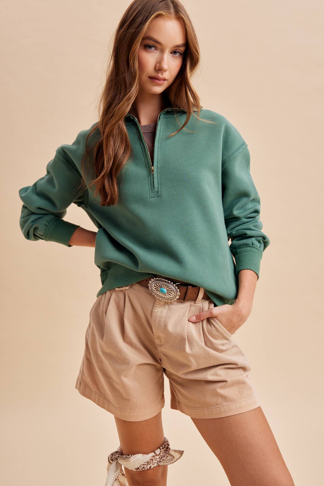 QUARTER ZIP PULLOVER