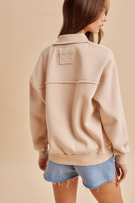 QUARTER ZIP PULLOVER