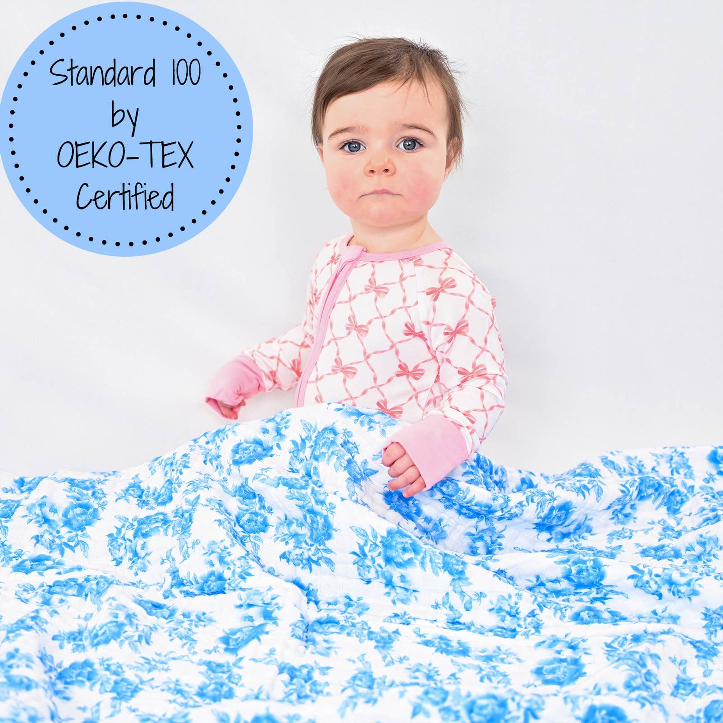 A Peony For Your Thoughts Baby Muslin Swaddle Blanket
