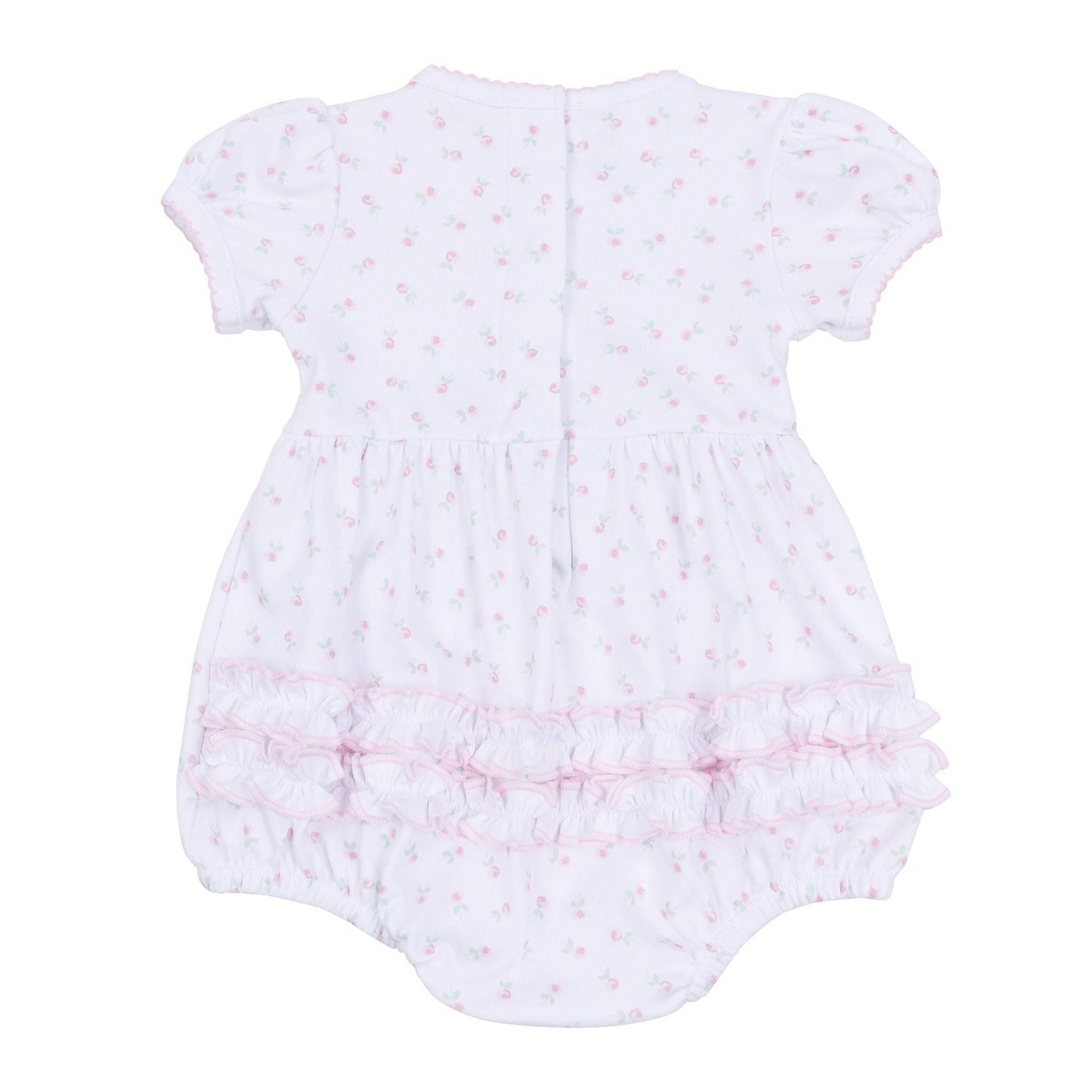Juliette's Classics Print Ruffle Short Sleeve Bubble