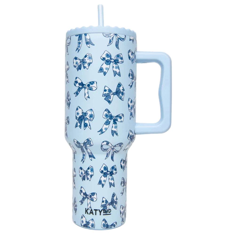 Toile Coquette Bows 38 Oz Tumbler