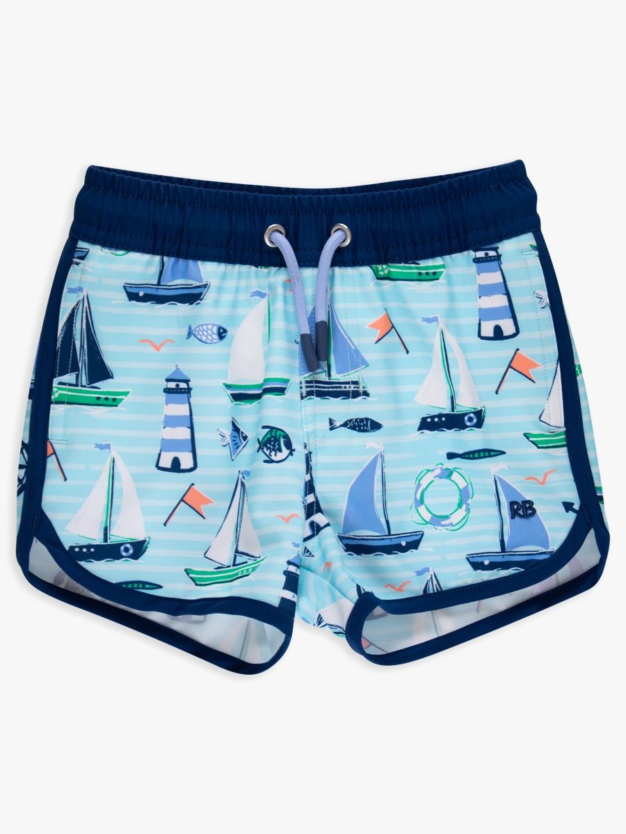 Blue Sweet Sails Swim Trunks