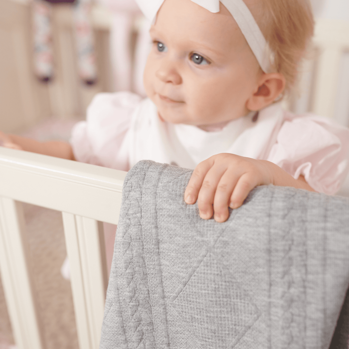 Knit Blanket - Gray