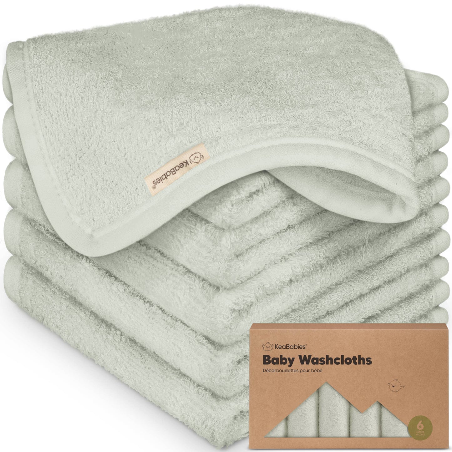 6-Pack Baby Wash Cloths