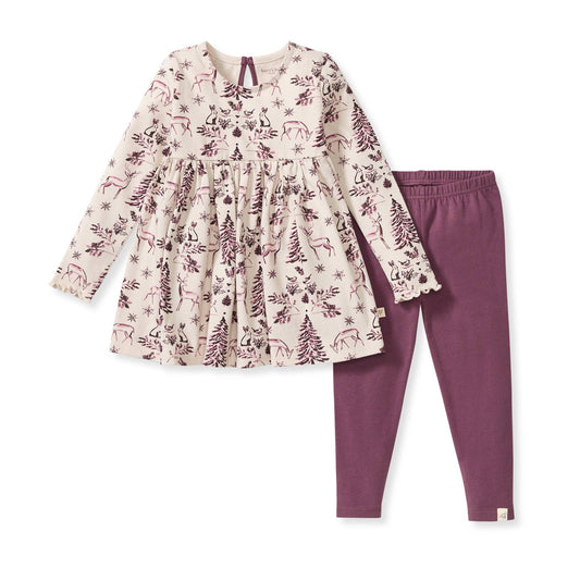 Woodland Story Girl Tunic and Pants Set