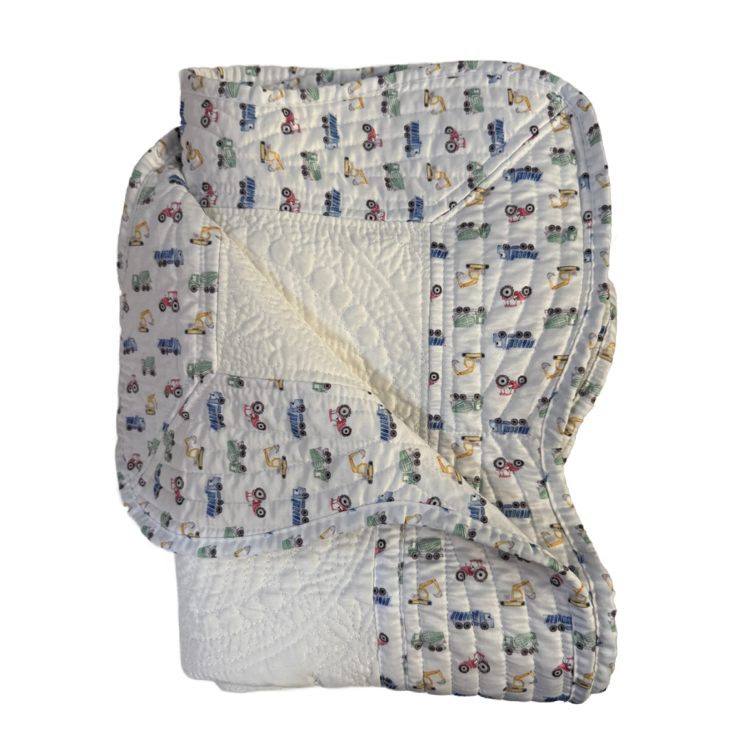 Heirloom Quilt - Baby Quilt Blanket Swaddle Monogram