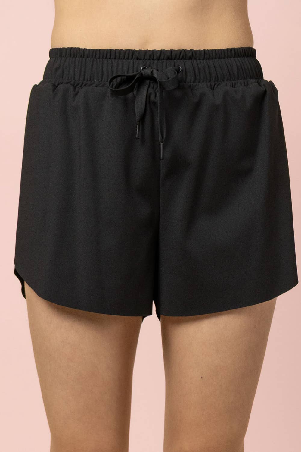 Side Overlap Activewear Shorts W/ Shorts Lining