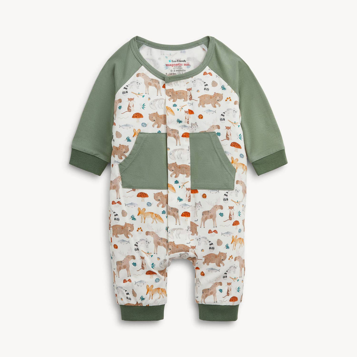 WONDERFUL WILDLIFE MODAL BOYS L/S ROMPER