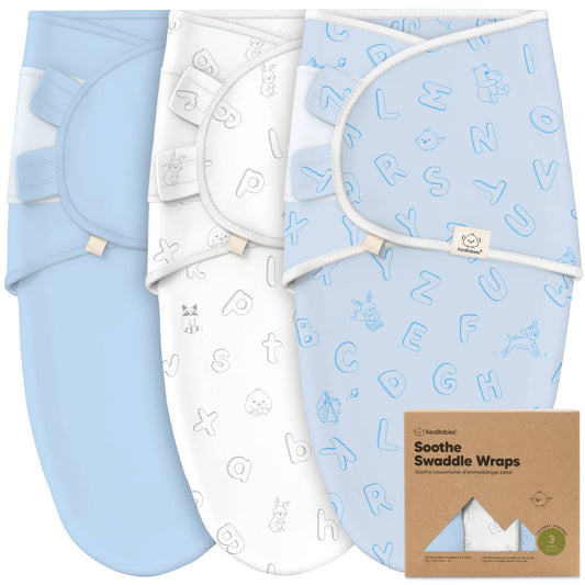 3pk Soothe Baby Swaddles 0-3 Months, Sleep Sack for Newborns