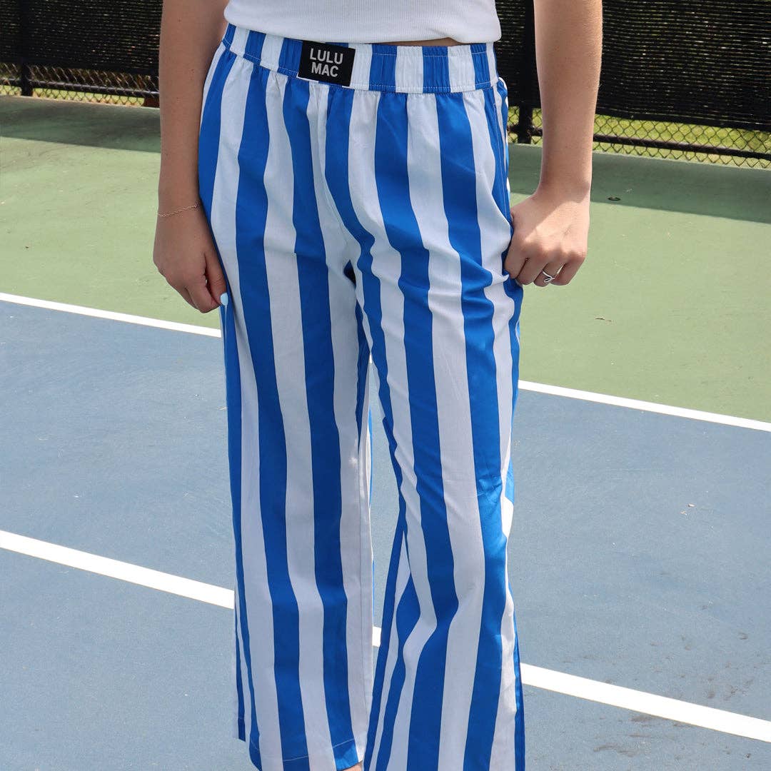 DARBY STRIPE PANT ROYAL
