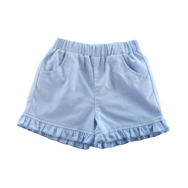 Ruffle Hems Shorts (2 Colors): PINK / 4-5-6