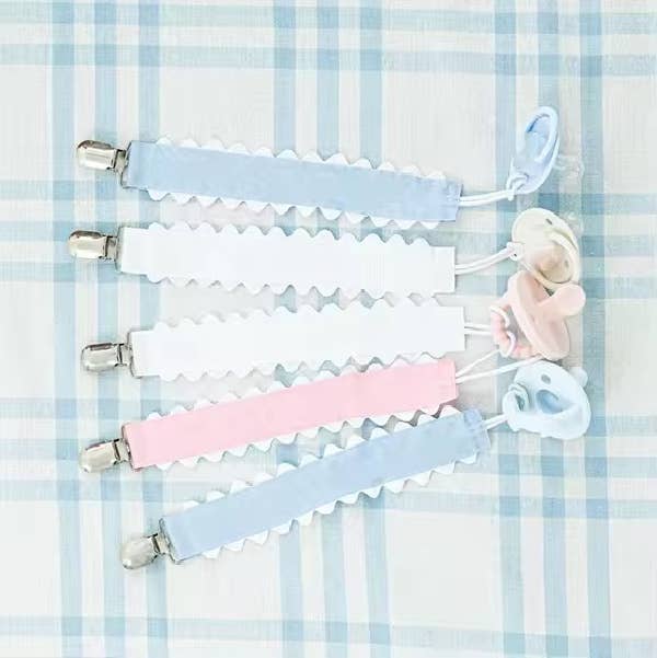Pacifier Clip, Monogram-able Assorted Colors