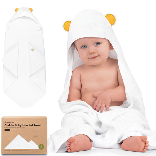 KeaBabies Cuddle Baby Hooded Towel