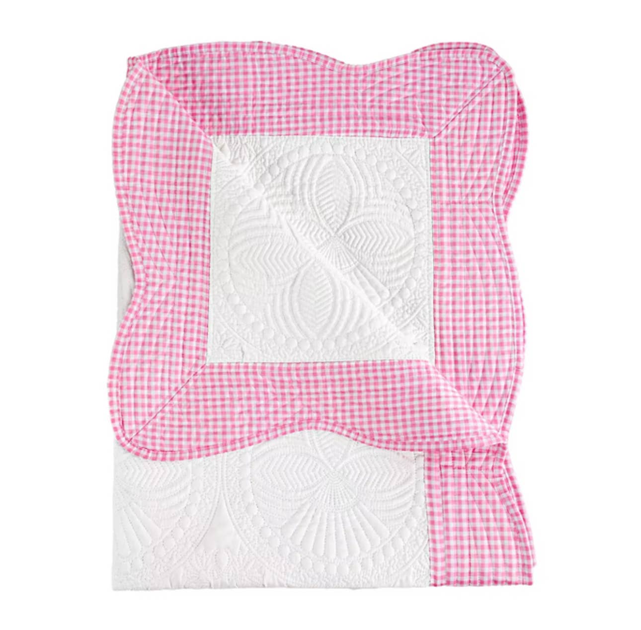 Heirloom Quilt - Baby Quilt Blanket Swaddle Monogram