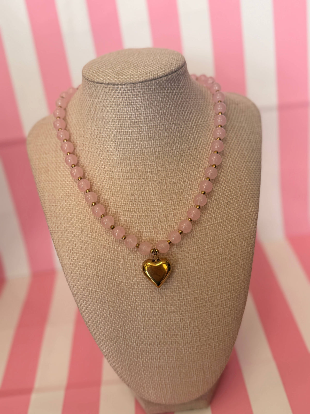 Small Bubble Heart Necklace