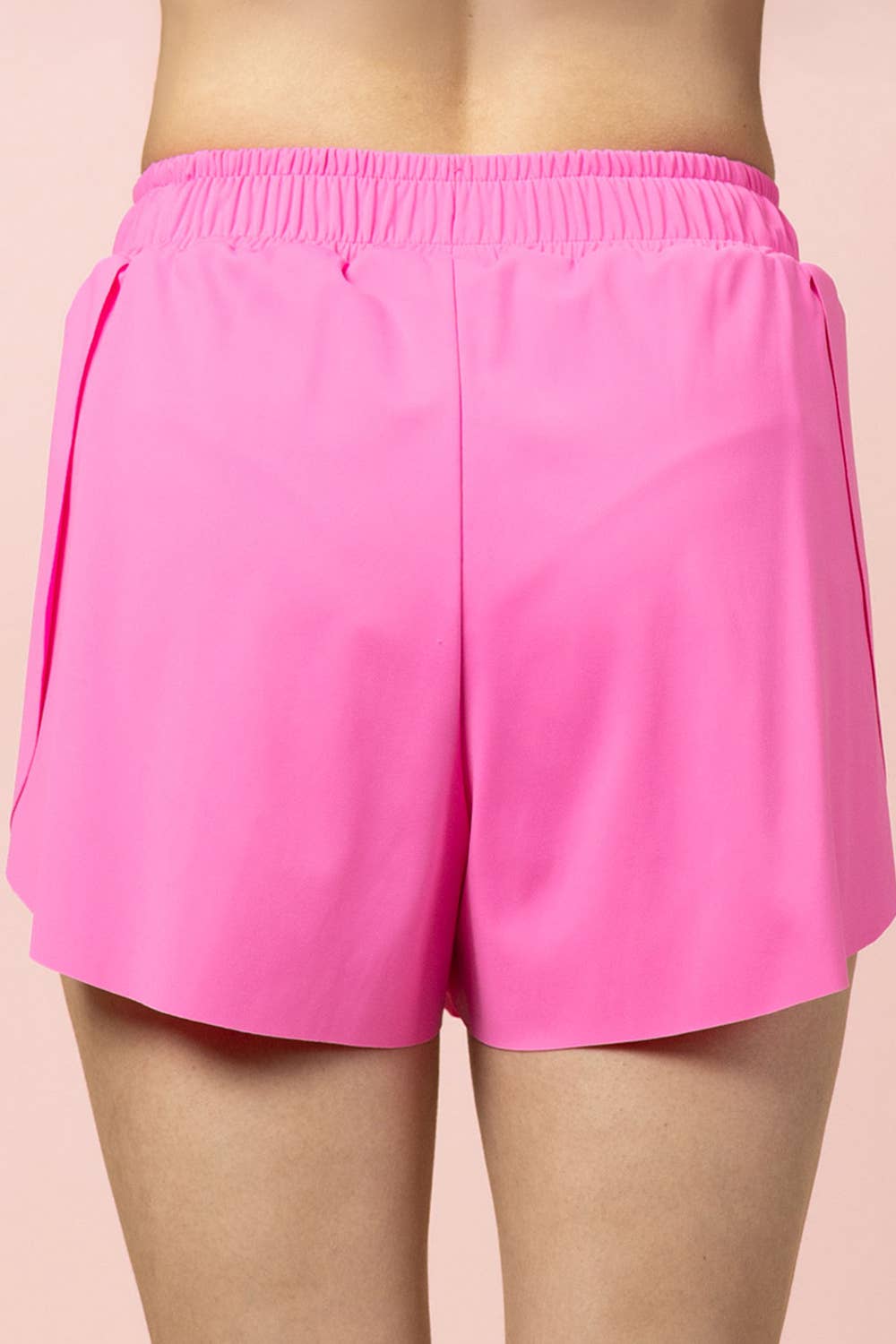 Side Overlap Activewear Shorts W/ Shorts Lining
