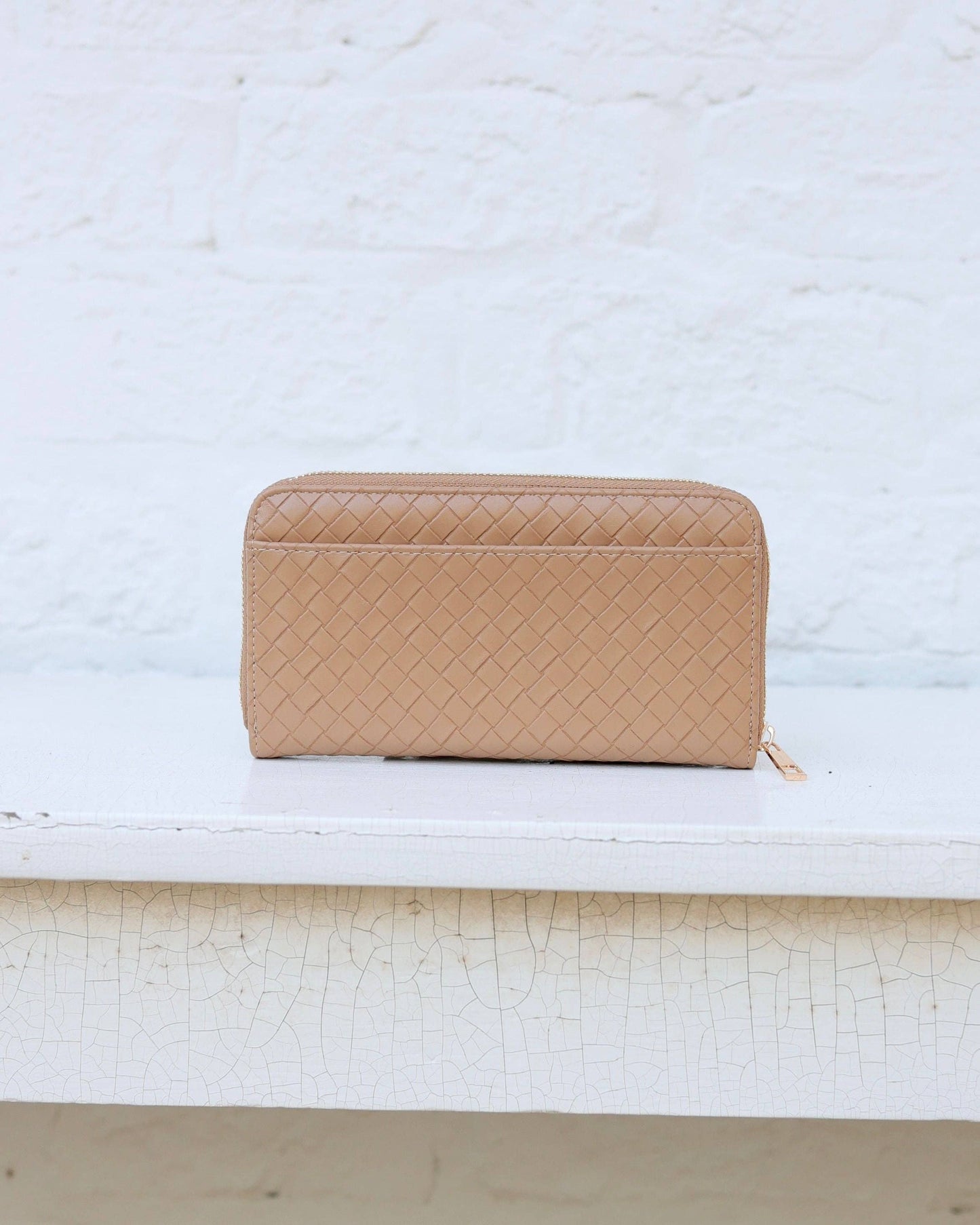 Penelope Wallet Woven Tan