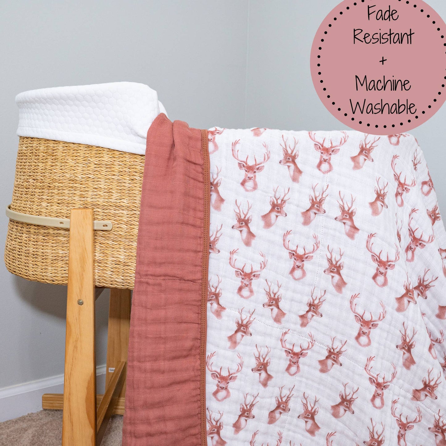 Muslin Quilt Baby & Kids Blanket Oh Deer