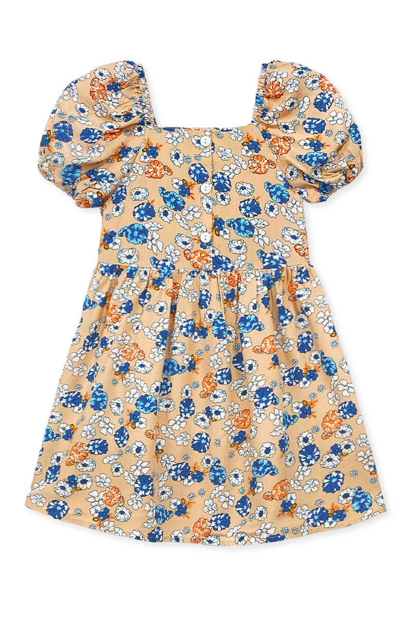 Toddlers Puff Sleeve Dress