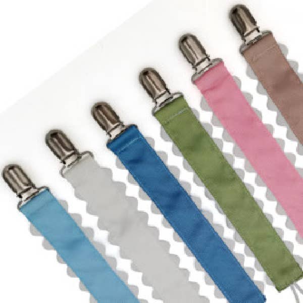 Pacifier Clip, Monogram-able Assorted Colors