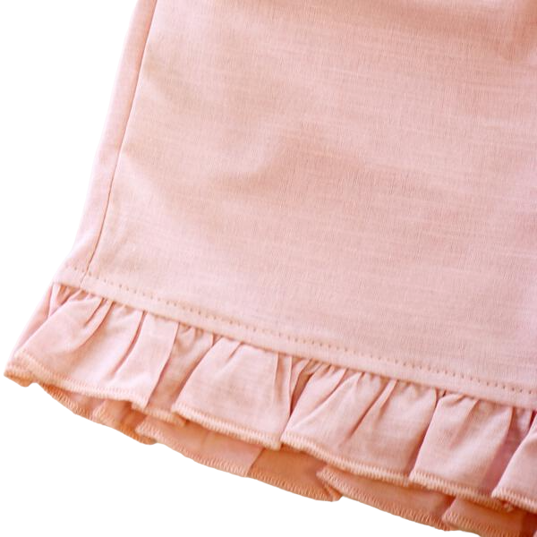 Ruffle Hems Shorts (2 Colors): PINK / 4-5-6