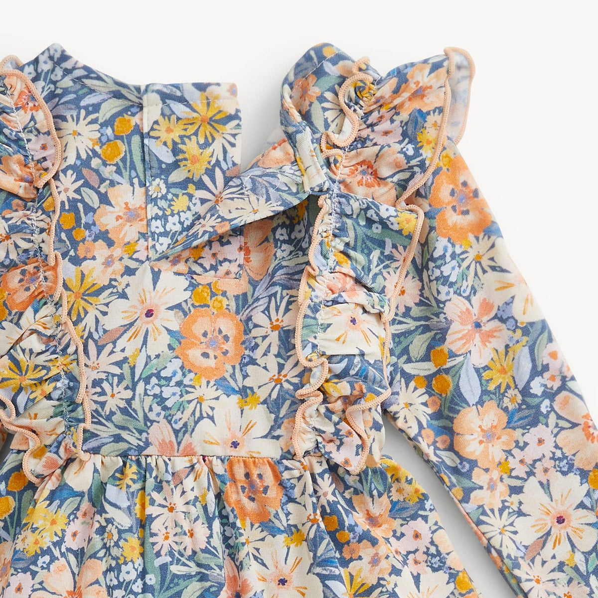FLORA MODAL GIRLS RUFFLE L/S DRESS W LEGGING